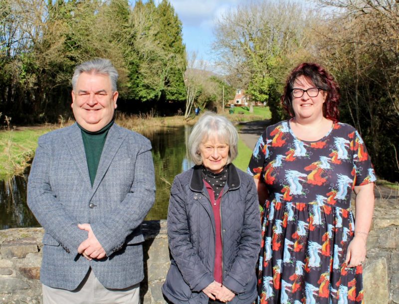 Labour candidates for Two Locks & Henllys - Peter Jones, Colette Thomas, and Kathy Evans